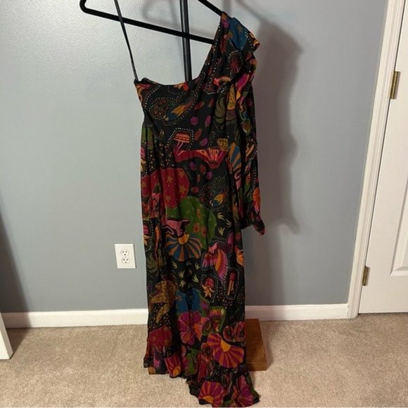 Farm Rio Crazy Mix Midi Dress - Picture 6 of 8